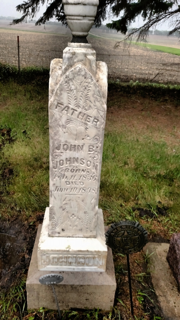 Tombstone photo for John B. and Johanna Johnson